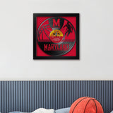 Maryland Terrapins<br>Vinyl Record Basketball Print