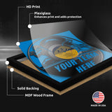 Pittsburg Panthers<br>Vinyl Record Football Print