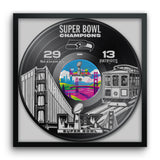 Seattle Seahawks<br>Super Bowl LX Champions<br>Vinyl Record Print