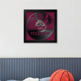 Texas A&M Aggies<br>Vinyl Record Basketball Print
