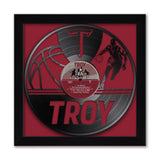 Troy Trojans<br>Vinyl Record Basketball Print