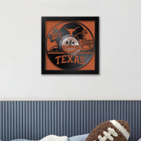 Texas Longhorns<br>Vinyl Record Football Print