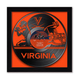 Virginia Cavaliers<br>Vinyl Record Football Print