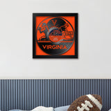 Virginia Cavaliers<br>Vinyl Record Football Print