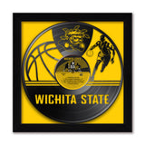 Wichita State Shockers<br>Vinyl Record Basketball Print