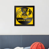 Wichita State Shockers<br>Vinyl Record Basketball Print