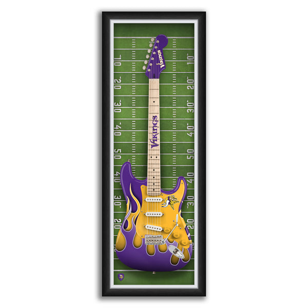 Minnesota VikingsElectric Guitar Print - For The Deep Rooted Fan
