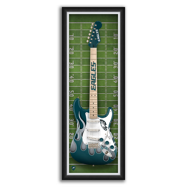 Philadelphia EaglesElectric Guitar Print - For The Deep Rooted Fan