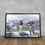Buffalo Bills<br>Allen and Diggs<br>2 Player Print
