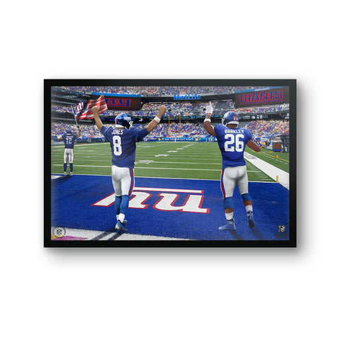 New York Giants<br>Jones and Barkley<br>2 Player Print
