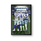 Dallas Cowboys<br>Parsons, Prescott, And Diggs<br>3 Player Print
