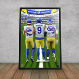 Los Angeles Rams<br>Kupp, Stafford, And Donald<br>3 Player Print