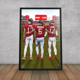 Tampa Bay Buccaneers<br>Evans, Mayfield, And Godwin<br>3 Player Print