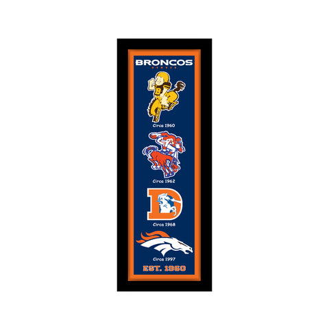 Denver Broncos<br>Logo Heritage Print