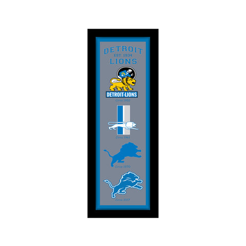 Detroit Lions<br>Logo Heritage Print