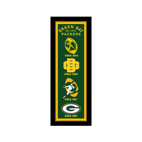 Green Bay Packers<br>Logo Heritage Print