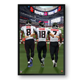 Atlanta Falcons<br>Pitts, Cousins And Robinson<br>3 Player Print