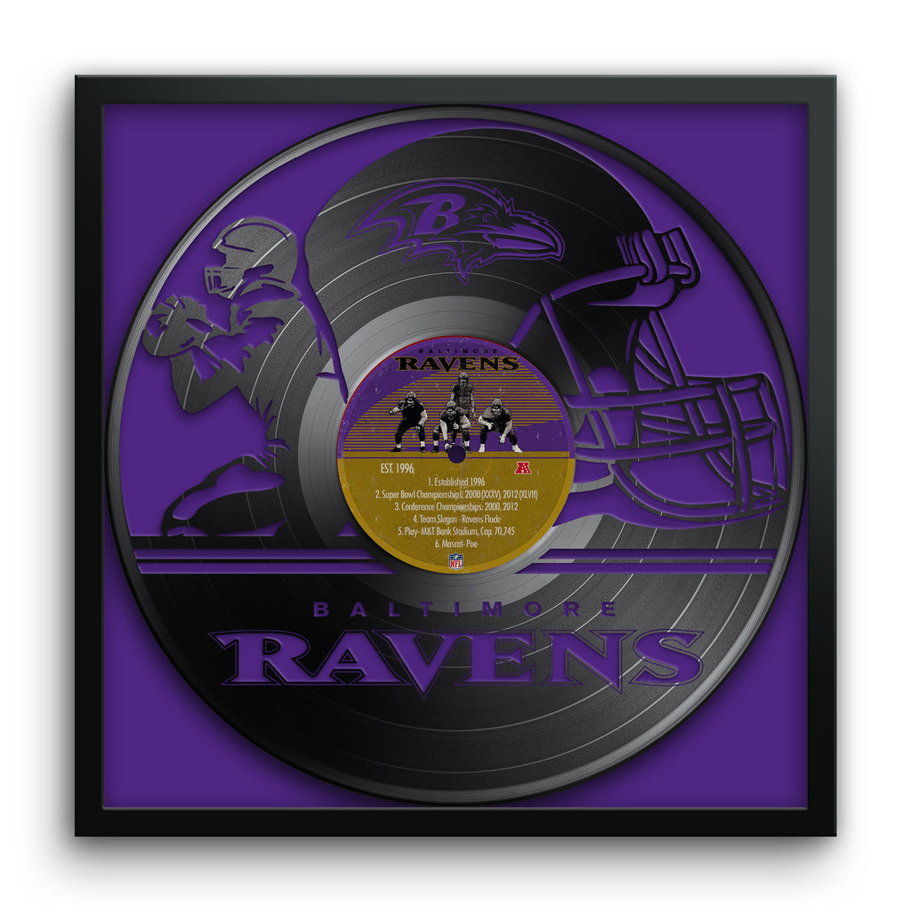Adeep Roka Baltimore Baltimore RavensVinyl Record Print - For The Deep Rooted Fan ...