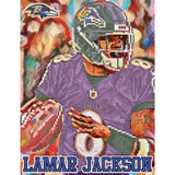 Baltimore Ravens<br>Lamar Jackson Diamond Painting Craft Kit