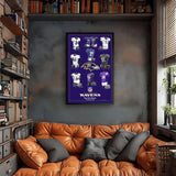 Baltimore Ravens<br>Uniform Heritage Vertical Print