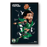 Boston Celtics<br>Jayson Tatum<br>Abstract Caricature Print