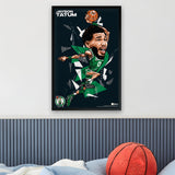 Boston Celtics<br>Jayson Tatum<br>Abstract Caricature Print