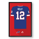 Buffalo Bills<br>Jim Kelly Jersey Print