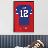 Buffalo Bills<br>Jim Kelly Jersey Print