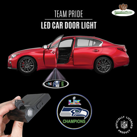 Seattle Seahawks<br>Super Bowl LX Champions<br>LED Car Door Light