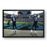 Carolina Panthers<br>Young and Legette<br>2 Player Print