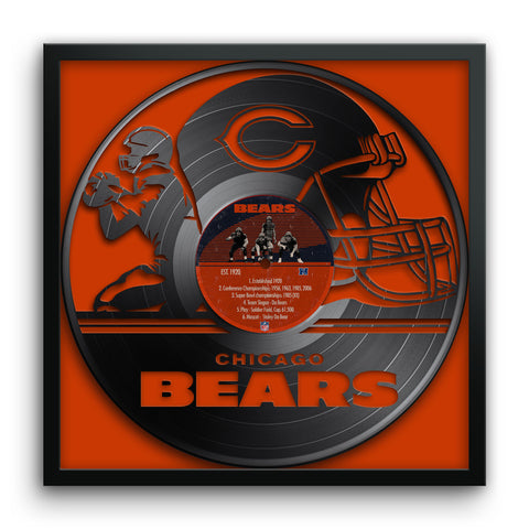 Chicago Bears<br>Vinyl Record Print