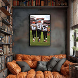 Cincinnati Bengals<br>Chase, Burrow And McPherson<br>3 Player Print