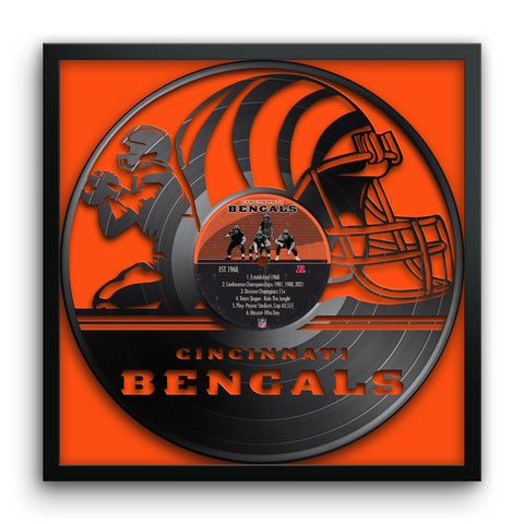Cincinnati Bengals<br>Vinyl Record Print