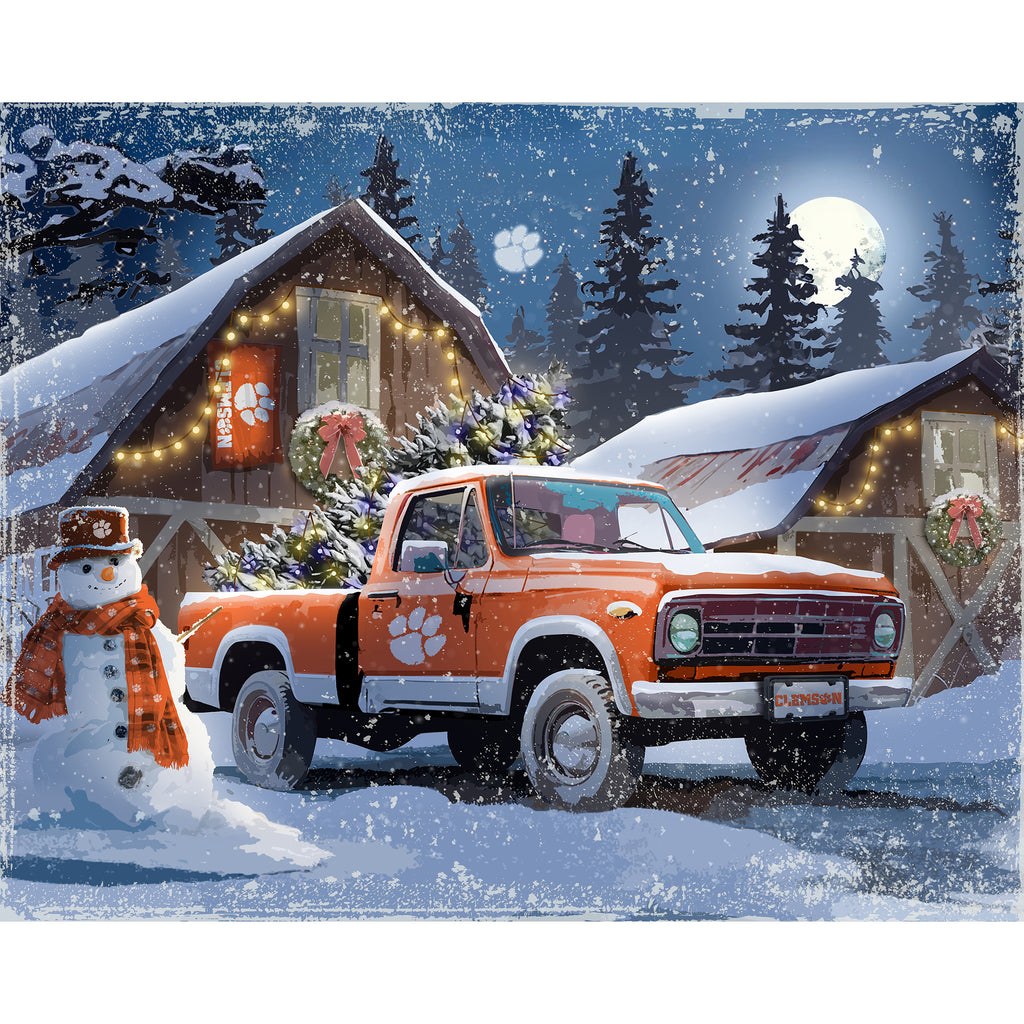 Clemson TigersLED Lite Box Four Seasons Art - For The Deep Rooted Fan ...