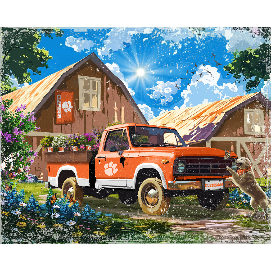 Clemson TigersLED Lite Box Four Seasons Art - For The Deep Rooted Fan ...