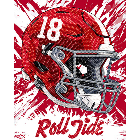 Alabama Crimson Tide<br>Helmet Diamond Painting Craft Kit