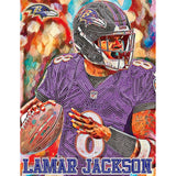 Baltimore Ravens<br>Lamar Jackson Diamond Painting Craft Kit