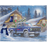 Buffalo Bills<br>Winter Farm Truck<br>Diamond Painting Craft Kit