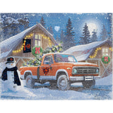 Chicago Bears<br>Winter Farm Truck<br>Diamond Painting Craft Kit