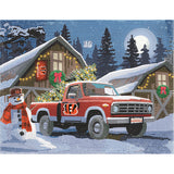 Cincinnati Bengals<br>Winter Farm Truck<br>Diamond Painting Craft Kit