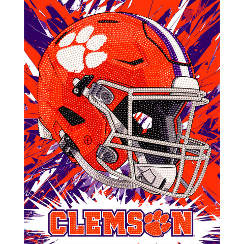 Clemson Tigers<br>Helmet Diamond Painting Craft Kit