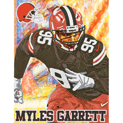 Cleveland Browns<br>Myles Garrett Diamond Painting Craft Kit