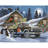Cleveland Browns<br>Winter Farm Truck<br>Diamond Painting Craft Kit