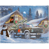 Cleveland Browns<br>Winter Farm Truck<br>Diamond Painting Craft Kit