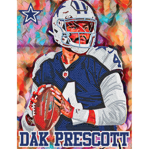 Dallas Cowboys<br>Dak Prescott Diamond Painting Craft Kit