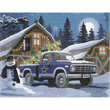 Dallas Cowboys<br>Winter Farm Truck<br>Diamond Painting Craft Kit