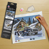 Denver Broncos<br>Winter Farm Truck<br>Diamond Painting Craft Kit