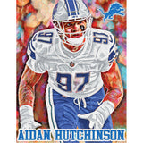 Detroit Lions<br>Aidan Hutchinson Diamond Painting Craft Kit