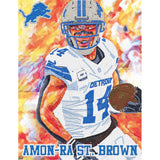 Detroit Lions<br>Amon-Ra St. Brown Diamond Painting Craft Kit