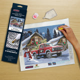 Georgia Bulldogs<br>Winter Farm Truck<br>Diamond Painting Craft Kit